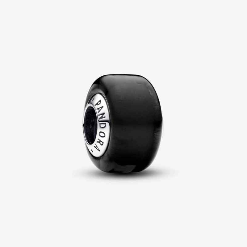 CHARM MINI VETRO DI MURANO NERO DONNA PANDORA CHARM MINI VETRO DI MURANO NERO DONNA PANDORA