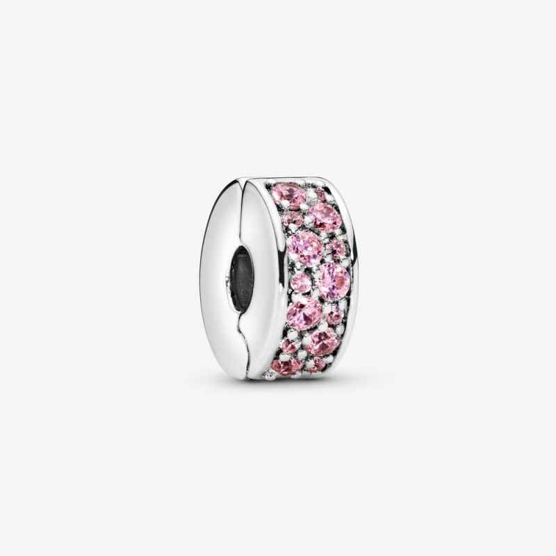 CHARM CLIP CLIP CON PAVÈ ROSA DONNA PANDORA CHARM CLIP CLIP CON PAVÈ ROSA DONNA PANDORA