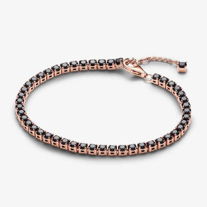 BRACCIALE TENNIS PIETRE NERE CM.16 DONNA PANDORA BRACCIALE TENNIS PIETRE NERE CM.16 DONNA PANDORA