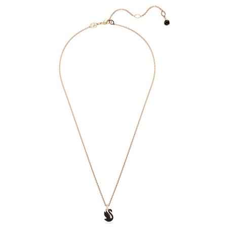 COLLANA PENDENTE SWAN CIGNO PICCOLO NERO DONNA SWAROVSKI 