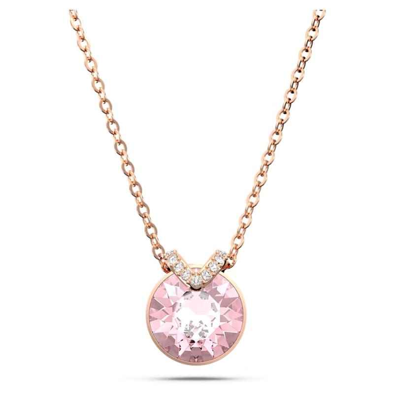 COLLANA BELLA TAGLIO TONDO ROSA DONNA SWAROVSKI COLLANA BELLA TAGLIO TONDO ROSA DONNA SWAROVSKI