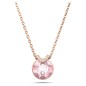 COLLANA BELLA TAGLIO TONDO ROSA DONNA SWAROVSKI COLLANA BELLA TAGLIO TONDO ROSA DONNA SWAROVSKI