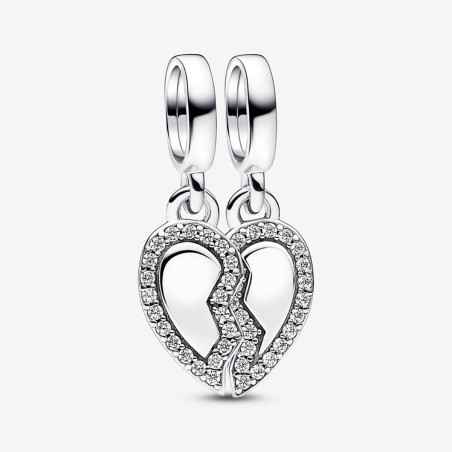 CHARM PENDENTE CUORE AMICIZIA DIVISIBILE PANDORA 792743C01 PANDORA