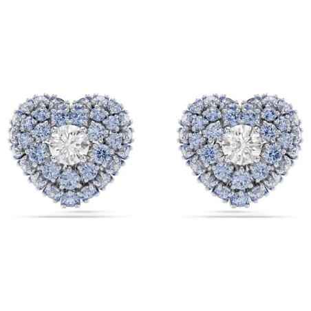 ORECCHINI A LOBO HYPERBOLA CUORE BLU SWAROVSKI 5683576 SWAROVSKI
