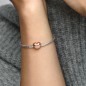 BRACCIALE CON CHIUSURA A CUORE ROSE' DONNA PANDORA BRACCIALE CON CHIUSURA A CUORE ROSE' DONNA PANDORA