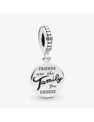 CHARM PENDENTE GLI AMICI SONO LA FAMIGLIA CHE SCEGLIAMO DONNA PANDORA  798124EN16 PANDORA
