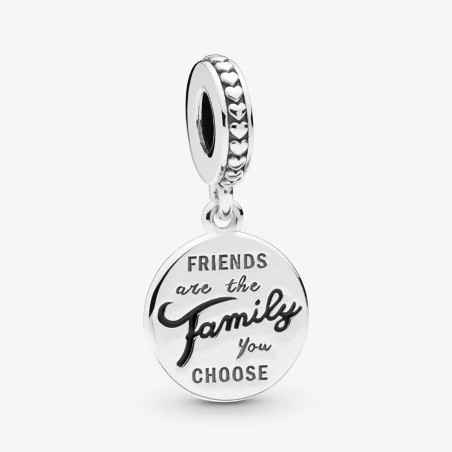 CHARM PENDENTE GLI AMICI SONO LA FAMIGLIA CHE SCEGLIAMO DONNA PANDORA  798124EN16 PANDORA