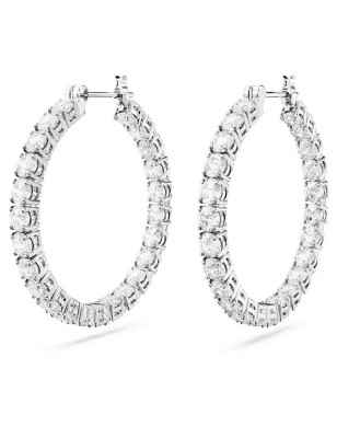 ORECCHINI A CERCHIO MATRIX BIANCHI DONNA SWAROVSKI  5647715 SWAROVSKI