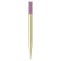 PENNA SFERA VIOLA PLACCATO COLOR ORO SWAROVSKI PENNA SFERA VIOLA PLACCATO COLOR ORO SWAROVSKI