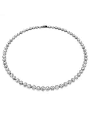 COLLANA UNA BIANCA PLACCATO RUTENIO UOMO SWAROVSKI  5681057 SWAROVSKI