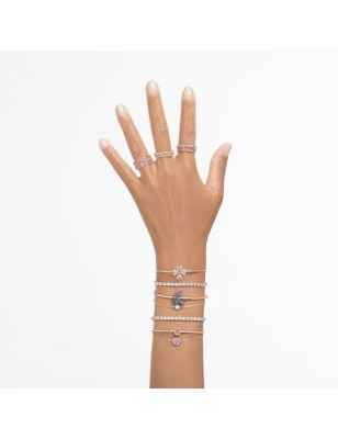 BRACCIALE MATRIX TENNIS COLOR ORO ROSA L DONNA SWAROVSKI  5657661 SWAROVSKI