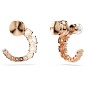 ORECCHINI CERCHIO MATRIX CRYSTAL PEARL ORO ROSA SWAROVSKI