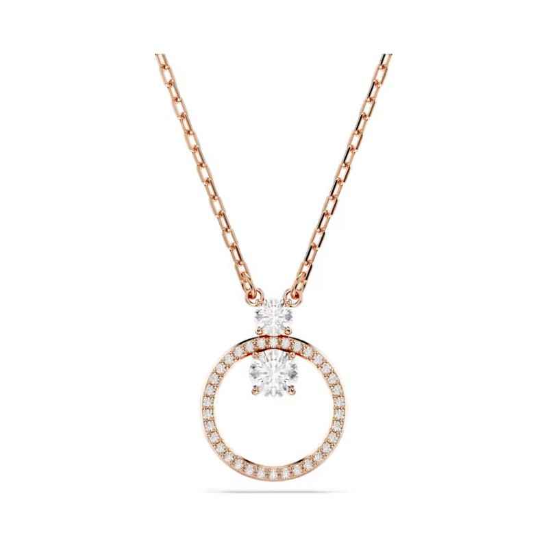 COLLANA PENDENTE CONSTELLA TAGLIO ROUND ORO ROSA SWAROVSKI COLLANA PENDENTE CONSTELLA TAGLIO ROUND ORO ROSA SWAROVSKI