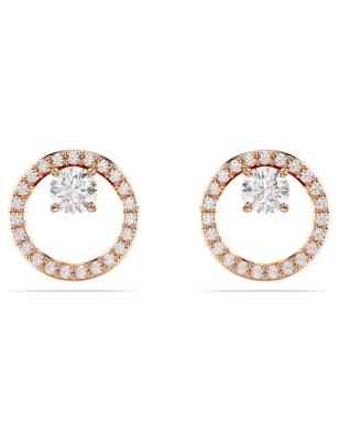 ORECCHINI LOBO CONSTELLA TAGLIO ROUND ORO ROSA SWAROVSKI 5692263 SWAROVSKI
