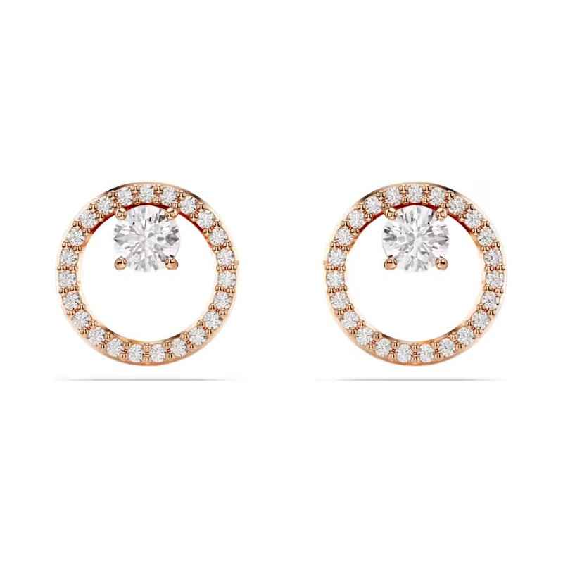 ORECCHINI LOBO CONSTELLA TAGLIO ROUND ORO ROSA SWAROVSKI ORECCHINI LOBO CONSTELLA TAGLIO ROUND ORO ROSA SWAROVSKI