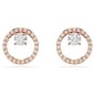 ORECCHINI LOBO CONSTELLA TAGLIO ROUND ORO ROSA SWAROVSKI ORECCHINI LOBO CONSTELLA TAGLIO ROUND ORO ROSA SWAROVSKI