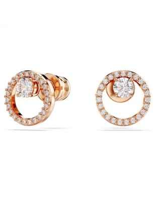 ORECCHINI LOBO CONSTELLA TAGLIO ROUND ORO ROSA SWAROVSKI