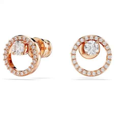 ORECCHINI LOBO CONSTELLA TAGLIO ROUND ORO ROSA SWAROVSKI
