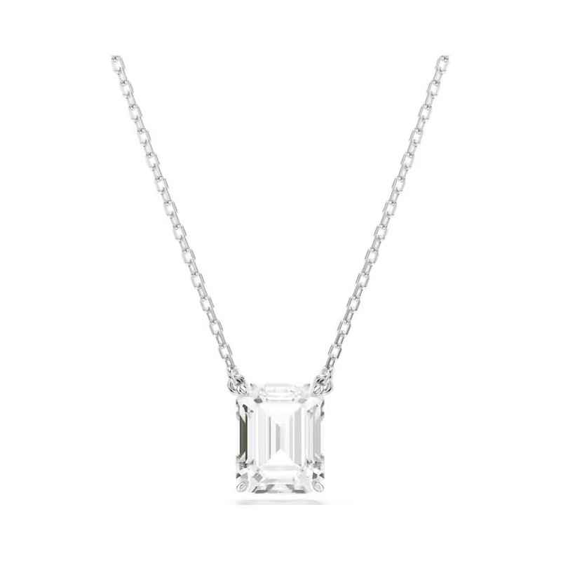 COLLANA PENDENTE STILLA TAGLIO OTTAGONALE RODIO SWAROVSKI COLLANA PENDENTE STILLA TAGLIO OTTAGONALE RODIO SWAROVSKI