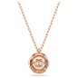 COLLANA PENDENTE DEXTERA TAGLIO ROUND ORO ROSA SWAROVSKI COLLANA PENDENTE DEXTERA TAGLIO ROUND ORO ROSA SWAROVSKI