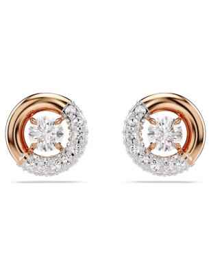 ORECCHINI LOBO DEXTERA TAGLIO ROUND ORO ROSA SWAROVSKI 5692258 SWAROVSKI