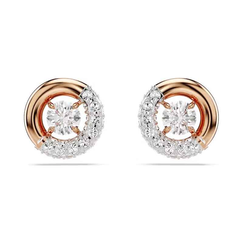 ORECCHINI LOBO DEXTERA TAGLIO ROUND ORO ROSA SWAROVSKI