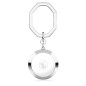 PORTACHIAVI TAGLIO TONDO BIANCO DONNA SWAROVSKI PORTACHIAVI TAGLIO TONDO BIANCO DONNA SWAROVSKI