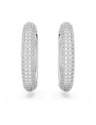 ORECCHINI A CERCHIO MEDI BIANCHI DONNA SWAROVSKI  5651392 SWAROVSKI