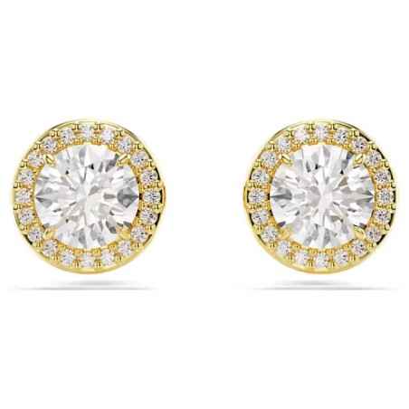 ORECCHINI A LOBO UNA TAGLIO ROUND DONNA SWAROVSKI  5686637 SWAROVSKI