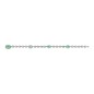 BRACCIALE ARGENTO SMALTO VERDE 18CM UOMO-DONNA GUCCI INTERLOCKING G