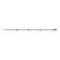 BRACCIALE ARGENTO SMALTO VERDE 18CM UOMO-DONNA GUCCI INTERLOCKING G