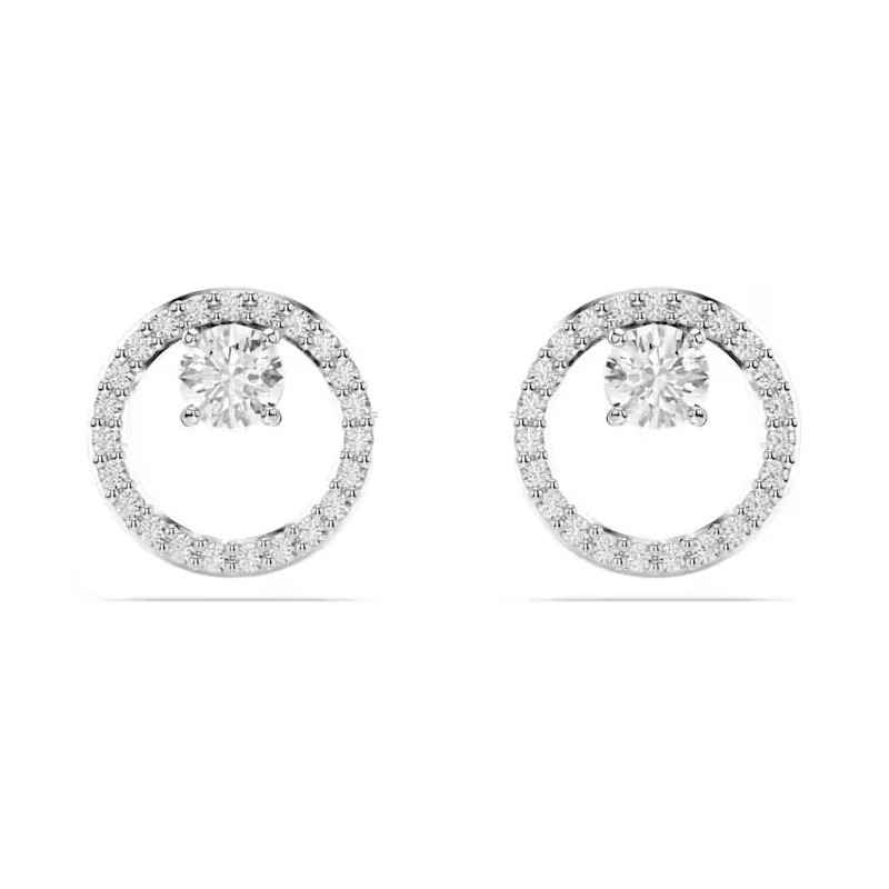 ORECCHINI A LOBO CONSTELLA TAGLIO ROUND RODIO DONNA SWAROVSKI ORECCHINI A LOBO CONSTELLA TAGLIO ROUND RODIO DONNA SWAROVSKI
