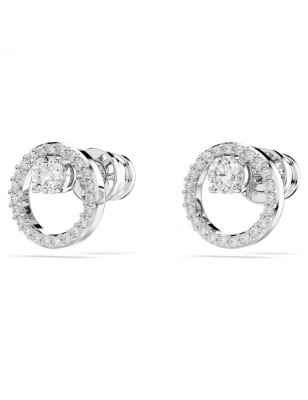 ORECCHINI A LOBO CONSTELLA TAGLIO ROUND RODIO DONNA SWAROVSKI 