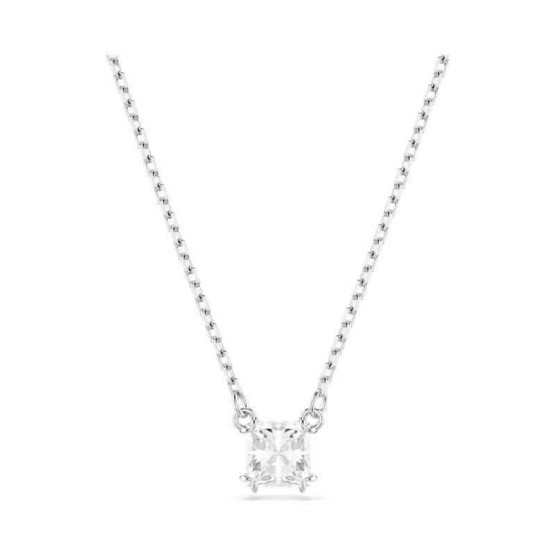 COLLANA PENDENTE STILLA TAGLIO SQUADRATO RODIO SWAROVSKI COLLANA PENDENTE STILLA TAGLIO SQUADRATO RODIO SWAROVSKI