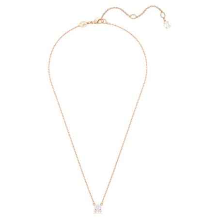 COLLANA PENDENTE STILLA TAGLIO SQUADRATO ORO ROSA SWAROVSKI