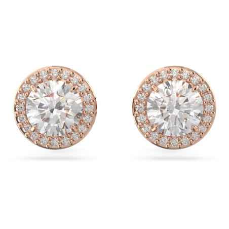 ORECCHINI A LOBO TAGLIO TONDO PAVE DONNA SWAROVSKI  5636275 SWAROVSKI