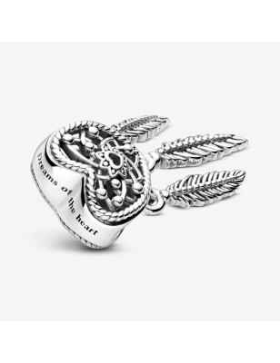 CHARM ACCHIAPPASOGNI CUORI TRE PIUME DONNA PANDORA 