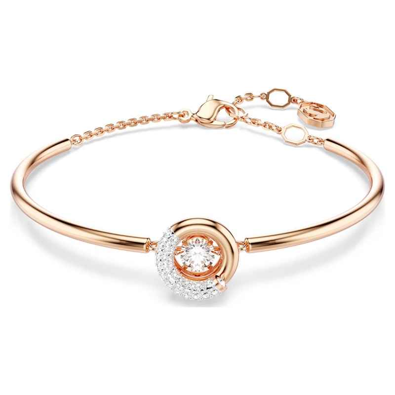 BRACCIALE RIGIDO DEXTERA ORO ROSA DONNA SWAROVSKI BRACCIALE RIGIDO DEXTERA ORO ROSA DONNA SWAROVSKI