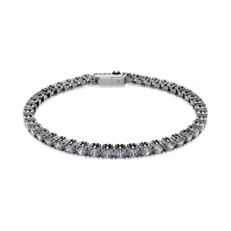 BRACCIALE MATRIX TENNIS PLACCATO RUTENIO MIS.S UOMO SWAROVSKI BRACCIALE MATRIX TENNIS PLACCATO RUTENIO MIS.S UOMO SWAROVSKI