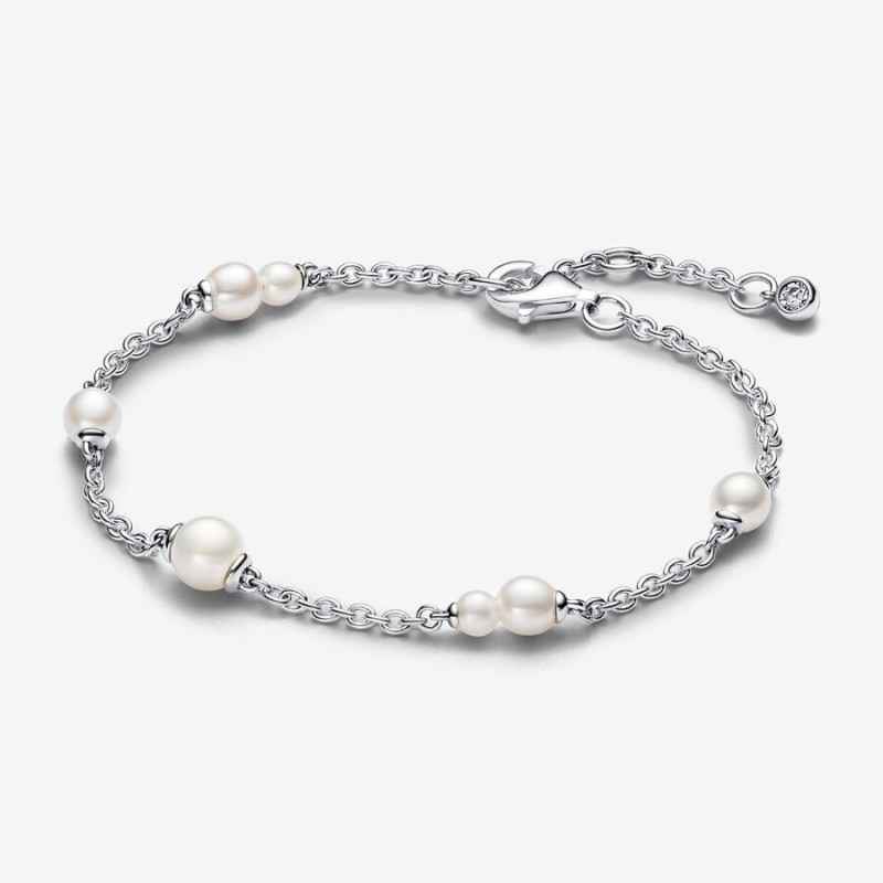 BRACCIALE CATENA PERLE ACQUA DOLCE 18CM DONNA PANDORA BRACCIALE CATENA PERLE ACQUA DOLCE 18CM DONNA PANDORA