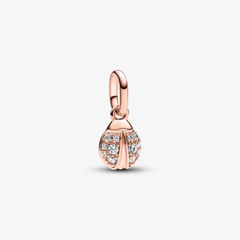 CHARM MINI COCCINELLA PVD ORO ROSA DONNA PANDORA ME CHARM MINI COCCINELLA PVD ORO ROSA DONNA PANDORA ME