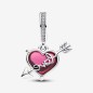 CHARM PENDENTE CUORE CON FRECCIA VETRO MURANO PANDORA CHARM PENDENTE CUORE CON FRECCIA VETRO MURANO PANDORA