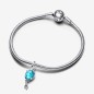 CHARM PENDENTE PALLONCINO BLU VETRO DI MURANO PANDORA CHARM PENDENTE PALLONCINO BLU VETRO DI MURANO PANDORA