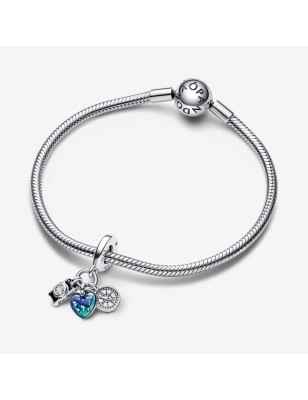CHARM PENDENTE FOTOCAMERA CUORE E BUSSOLA PANDORA