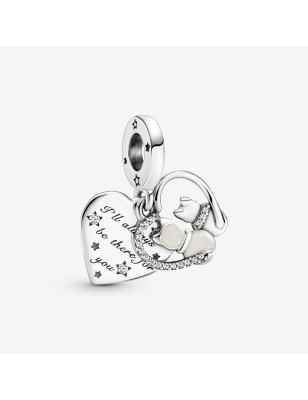 CHARM PENDENTE GATTI E CUORI DONNA PANDORA 799546C01 PANDORA