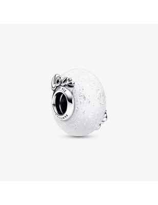 CHARM VETRO MURANO BIANCO MOM LOVE DONNA PANDORA 