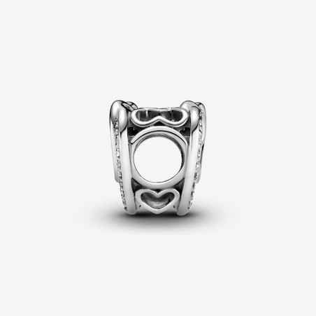 CHARM CUORI INTRECCIATI CON PIETRE DONNA PANDORA 