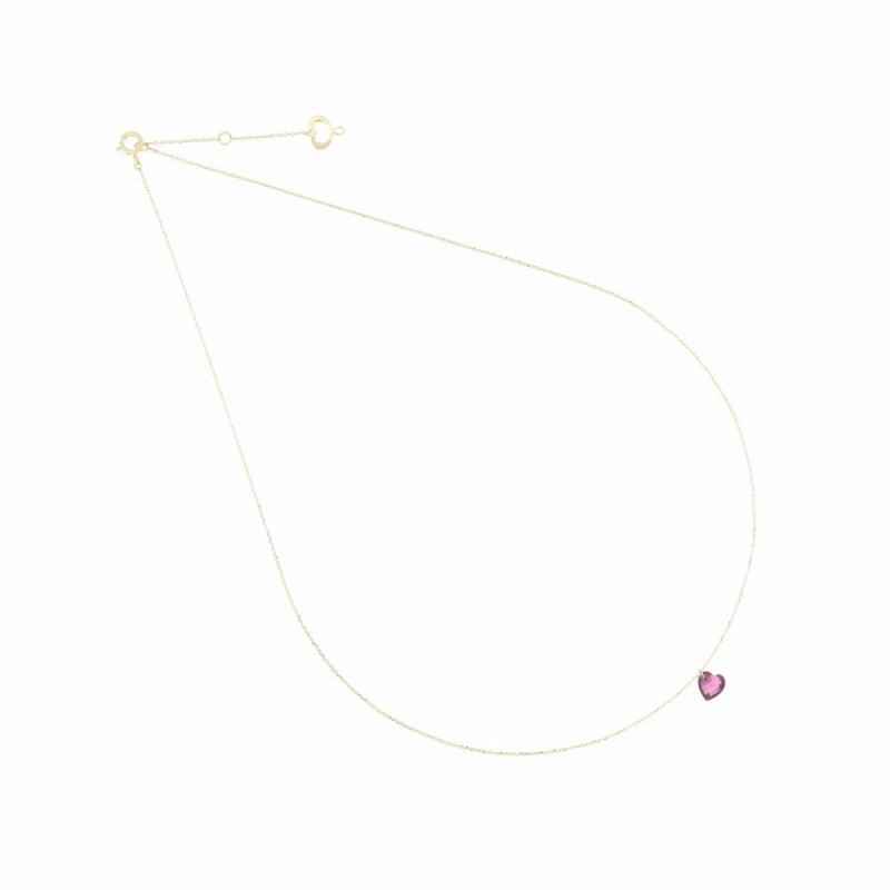 GIROCOLLO ORO 18KT CUORE ROSA MAMAN ET SOPHIE GIROCOLLO ORO 18KT CUORE ROSA MAMAN ET SOPHIE