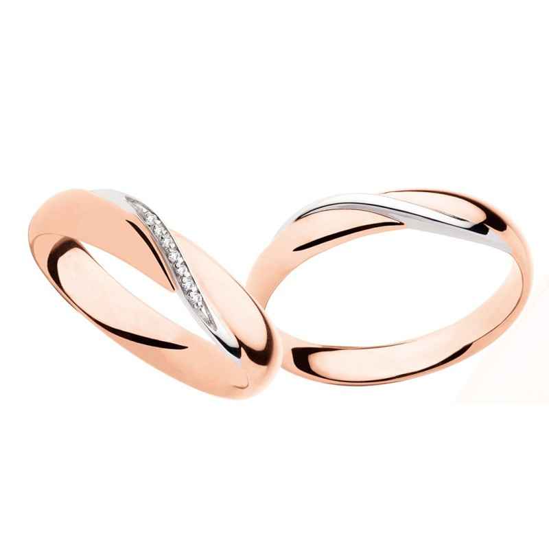 ANELLO FEDE NUZIALE IN ORO ROSA E ORO BIANCO UOMO-DONNA POLELLO ANELLO FEDE NUZIALE IN ORO ROSA E ORO BIANCO UOMO-DONNA POLELLO