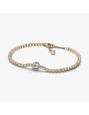 BRACCIALE TENNIS SCINTILLANTE COLOR ORO CM18 DONNA PANDORA  569416C01-18 PANDORA